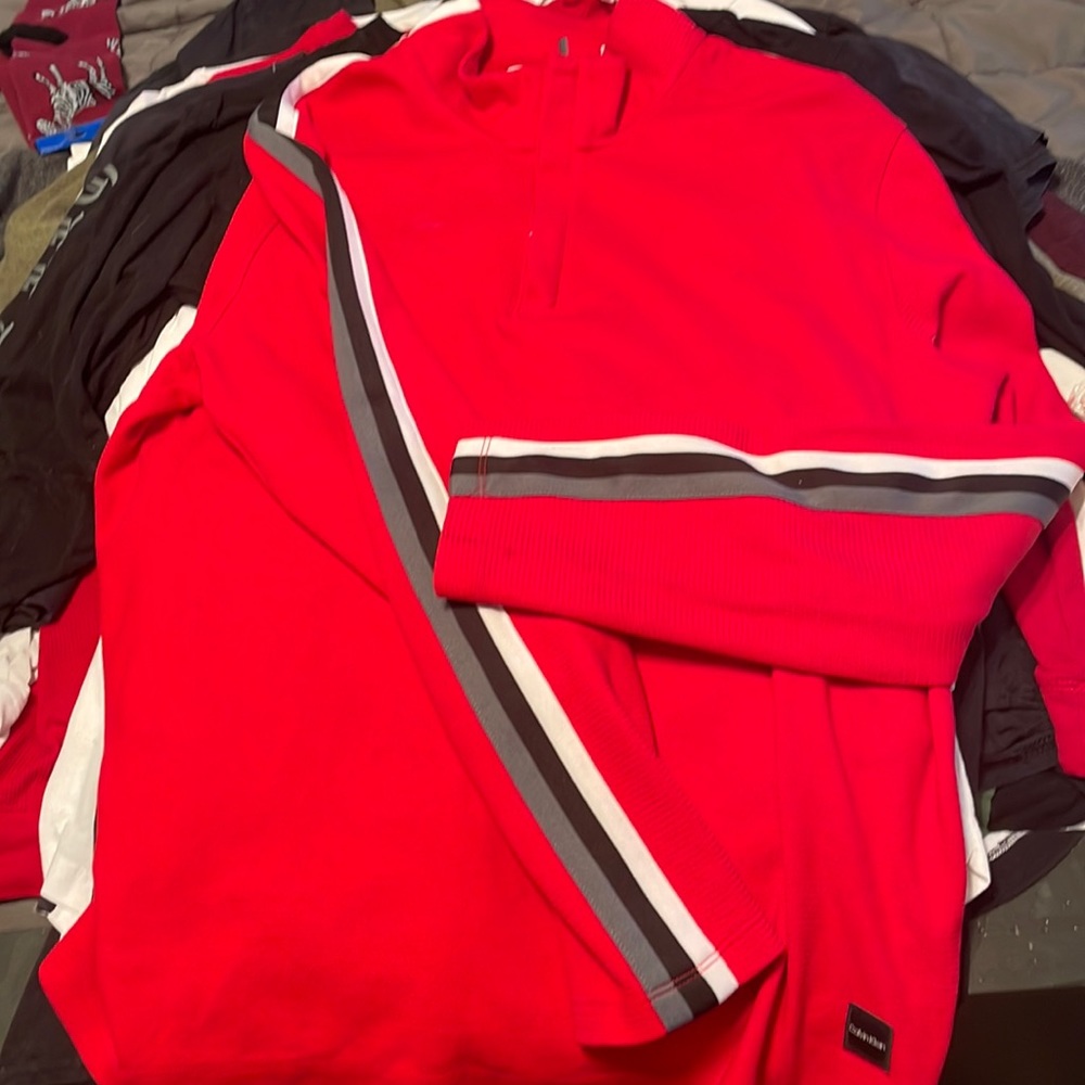 Calvin Klein turtleneck half zip